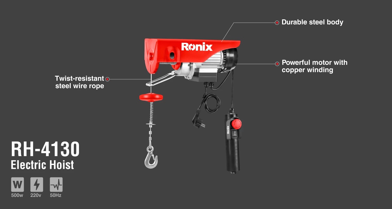 RH-4130 Electric Hoists-Ronix Tools (1) RH-4130 Electric Hoists-Ronix Tools (1)