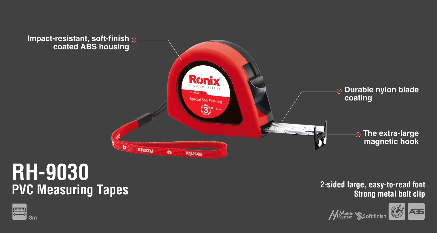 RH-9030 PVC Measuring Tape-Ronix Tools (1) RH-9030 PVC Measuring Tape-Ronix Tools (1)