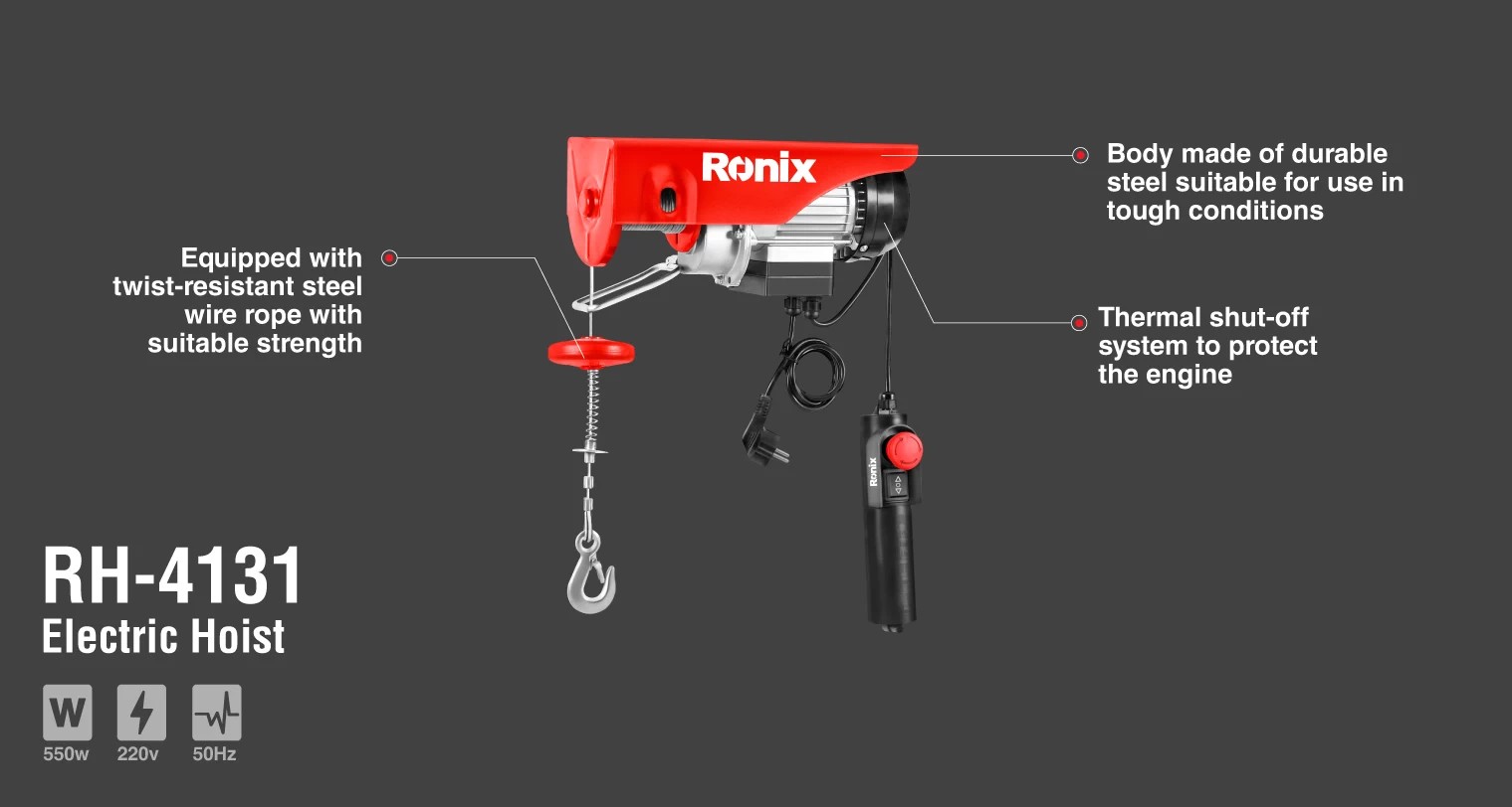 RH-4131 Electric Hoist-Ronix Tools (1) RH-4131 Electric Hoist-Ronix Tools (1)