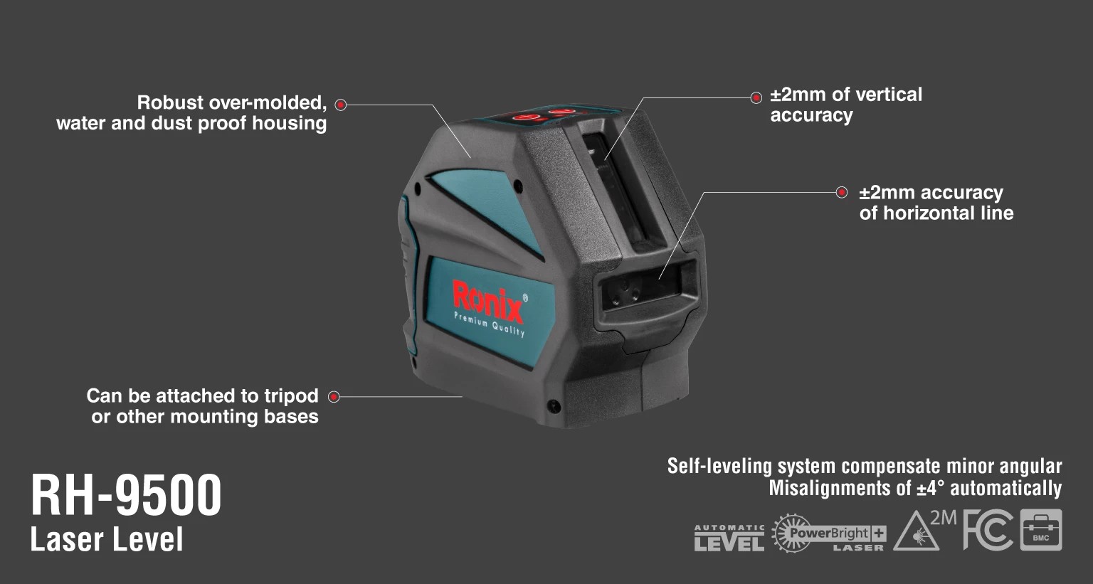 RH-9500 Laser Level-Ronix Tools (2) RH-9500 Laser Level-Ronix Tools (2)
