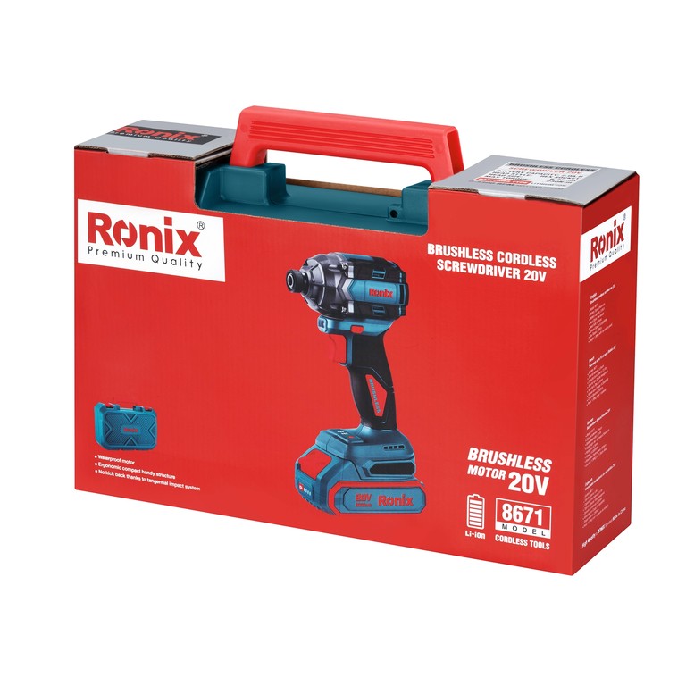 Ronix 8671 20V Brushless Cordless Screwdriver: Power, Precision, and Flexibility