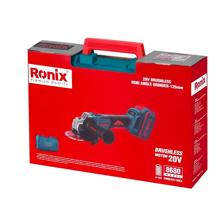 Ronix 8680 20V Brushless Cordless Mini Angle Grinder: Power, Precision, and Professional Performance