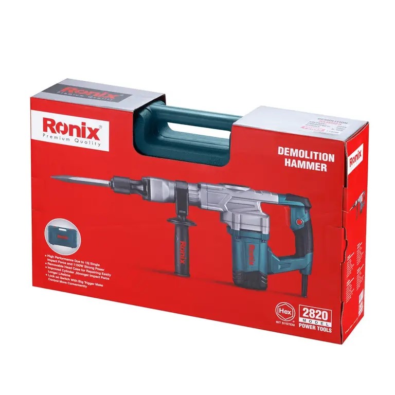 Ronix 2820 Demolition Hammer – Power, Precision, And Durability for Heavy-Duty Performance