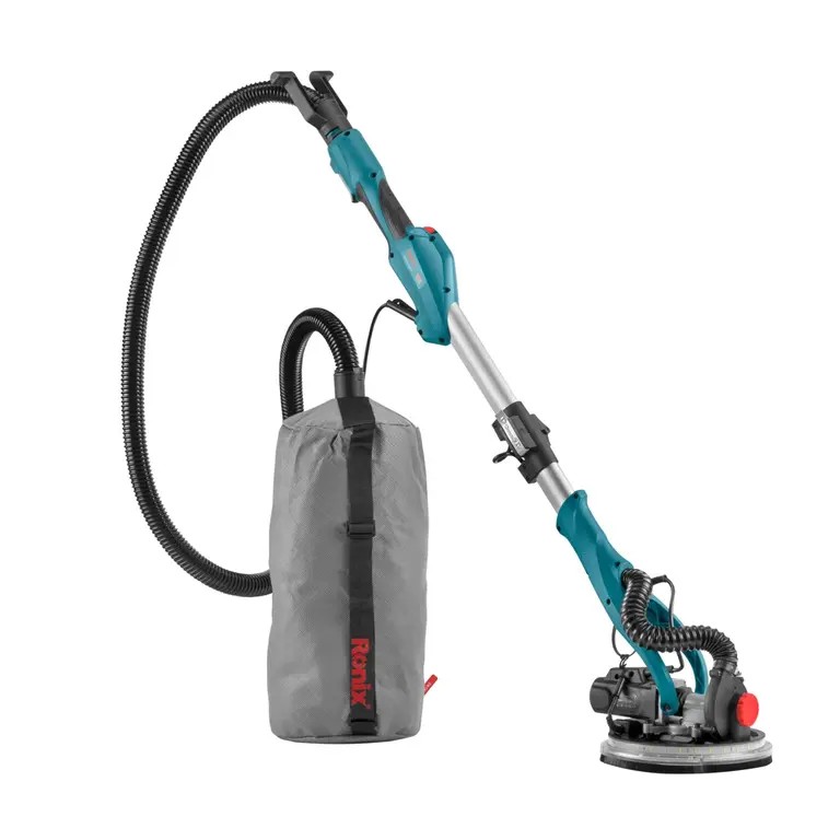 Ronix 6200 Шлифовальная машина для гипсокартона (820 Вт) Высокоэффективная система шлифования стен и потолков для быстрой, чистой и профессиональной отделки