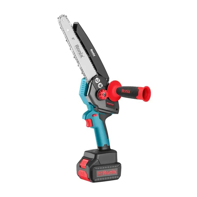 Ronix 8658 20V Brushless 8-Inch Cordless Chainsaw – Professional Power Meets Safety and Portability