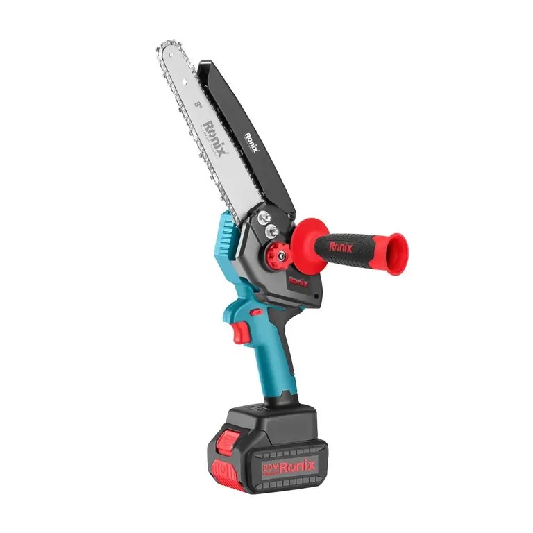 Ronix 8658 20V Brushless 8-Inch Cordless Chainsaw – Professional Power Meets Safety and Portability