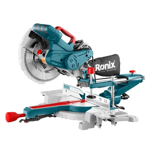 Ronix 5302 Sliding Compound Miter Saw (255mm, 2000W) Power, Precision, and Laser-Guided Performance for Professional Cutting
