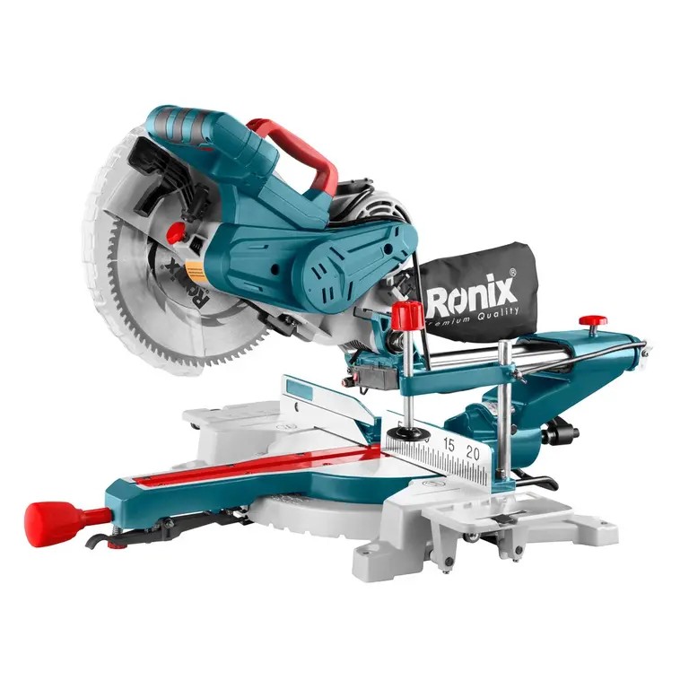 Ronix 5302 Sliding Compound Miter Saw (255mm, 2000W) Power, Precision, and Laser-Guided Performance for Professional Cutting