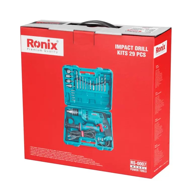 Ronix RS-0007 29-Piece Impact Drill Kit – Precision, Power, And Versatility for Every Project