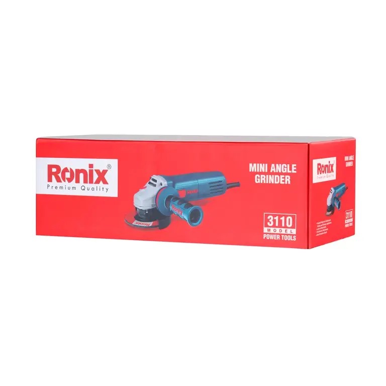 Ronix 3110 Mini Angle Grinder (115mm – 880W) Heavy-Duty Reliability, Precision Control, and Industrial Performance