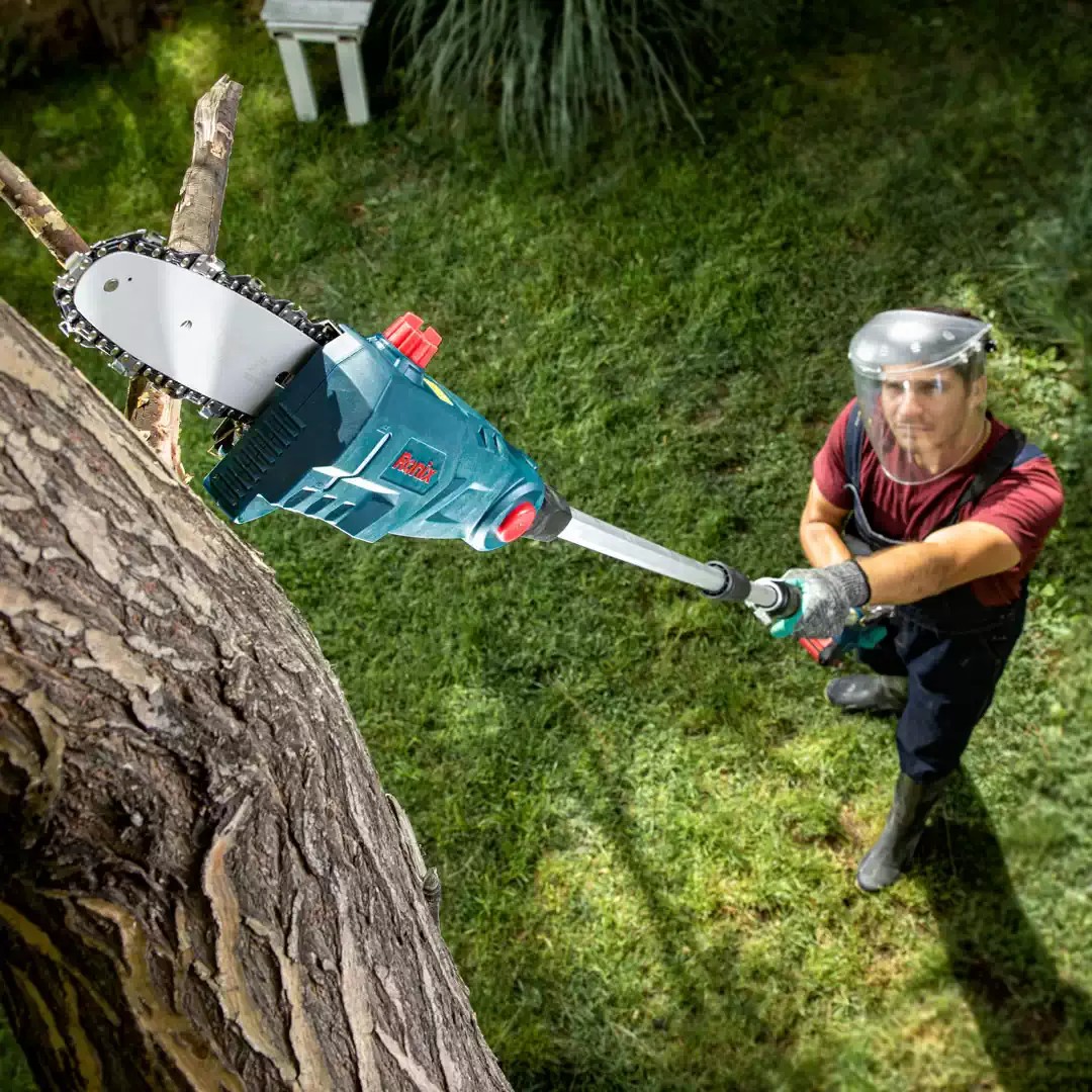 Ronix 8602 20V Cordless Pole Saw High-Performance Telescopic Tree Cutting Solution for Professional And Home Use