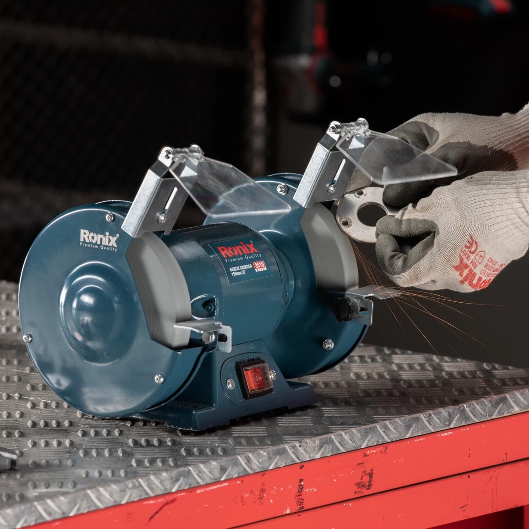 Ronix 3510 Bench Grinder – Compact Power, Precision Control, and Reliable Workshop Performance