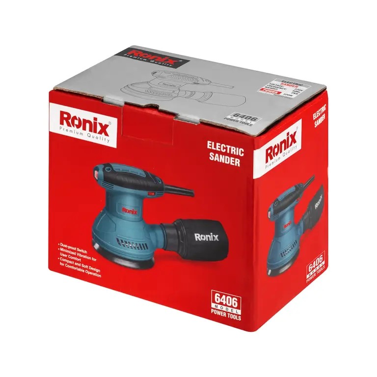 Ronix 6406 Electric Orbital Trinder Ισχυρή απόδοση για ομαλό και επαγγελματικό φινίρισμα