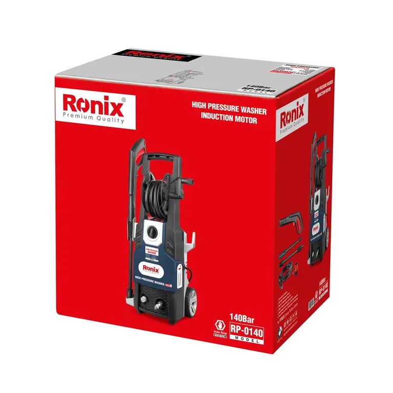 Ronix RP-0140 High-Pressure Washer with Induction Motor: Powerful Cleaning Performance for Heavy-Duty Household Applications