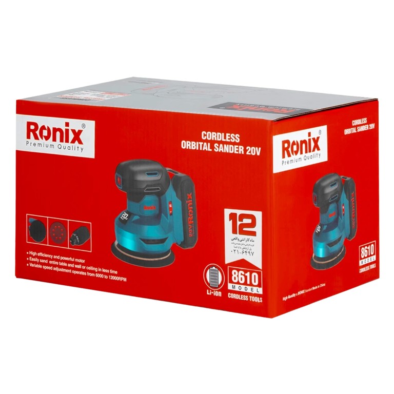 Ronix 8610 20V Cordless Orbital Sander – Complete Professional Guide