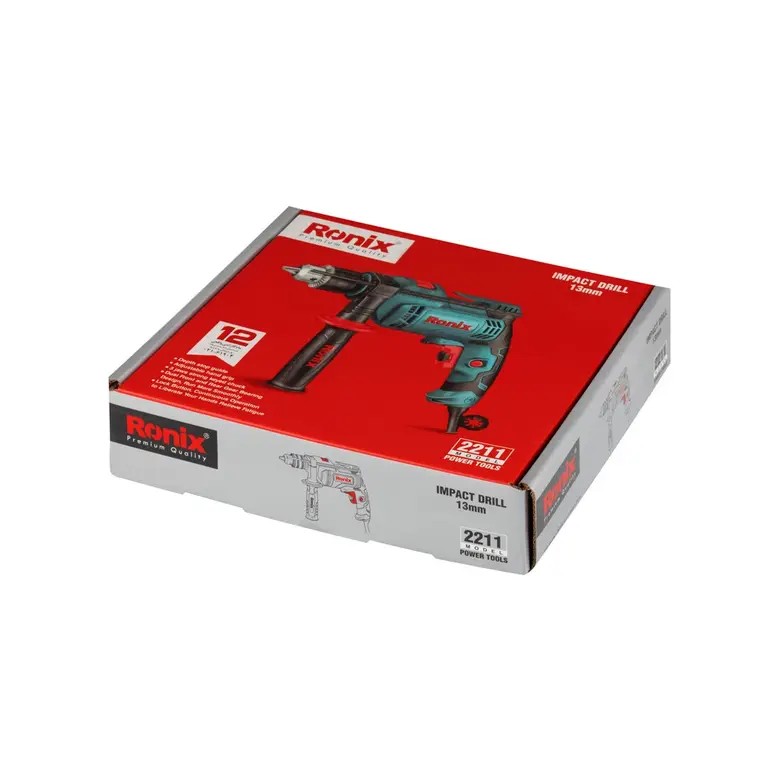 Ronix 2211 Electric Impact Drill (600W, 13mm): Compact Efficiency, High-Speed Precision, And Reliable Everyday Performance