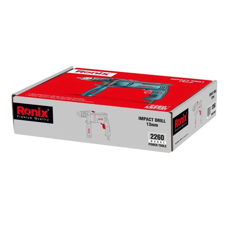 Ronix 2260 Corded Impact Drill (750W, 13mm): Compact Power, Precision Control, and Reliable Drilling Performance for Professionals