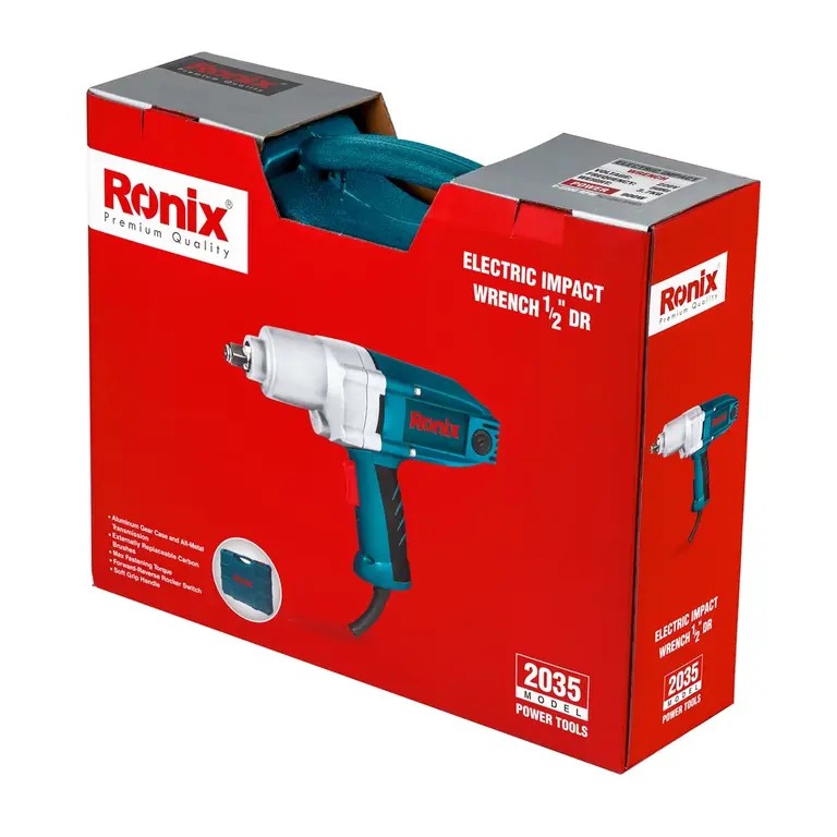 Ronix 2035 Corded Impact Wrench (900W, 350Nm): High Torque Performance, Industrial Durability, and Reliable Fastening Power