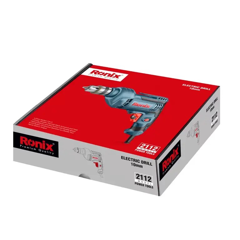 Ronix 2112 Impact Drill (450W, 10mm): Lightweight Power, High-Speed Precision, and Everyday Drilling Efficiency
