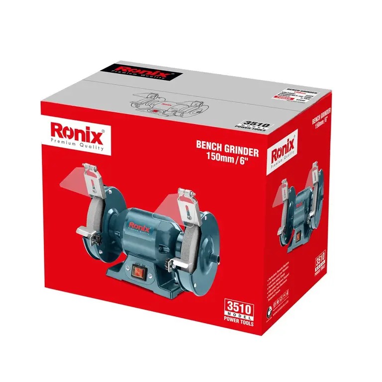Ronix 3510 Bench Grinder – Compact Power, Precision Control, and Reliable Workshop Performance