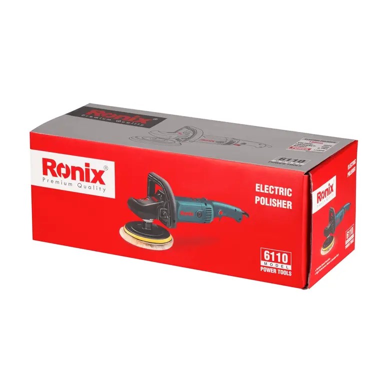 Ronix 6110 Electric Polisher (180mm, 1200W) Professional-Grade Finishing Power with Variable Speed Control and Superior Control