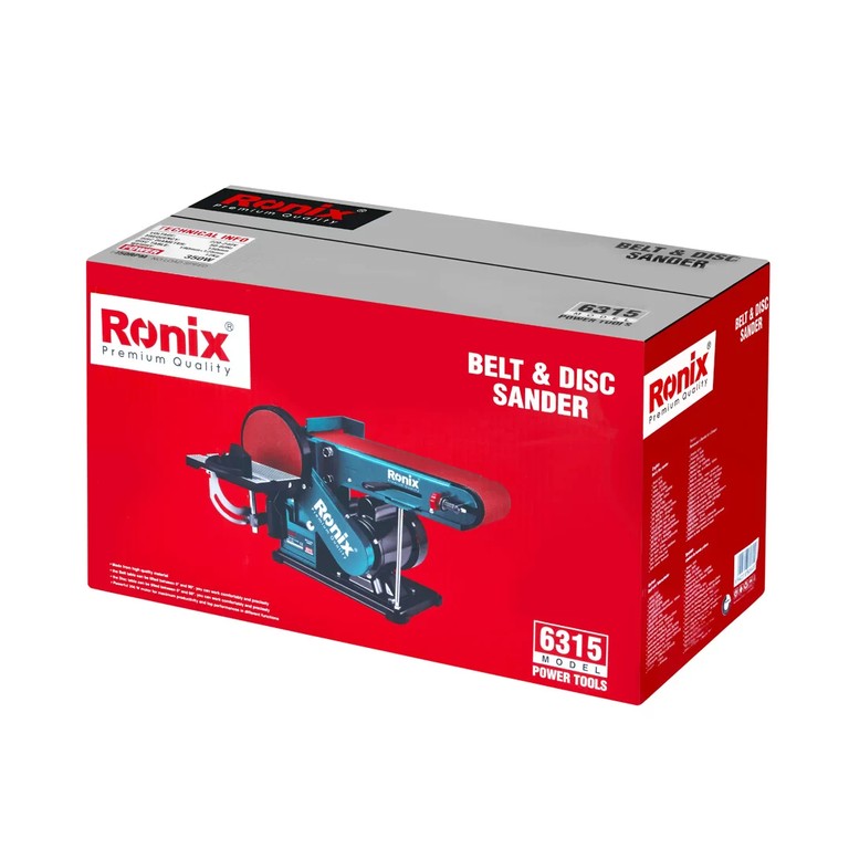 Ronix 6315 szalagos &eacute;s t&aacute;rcs&aacute;s csiszol&oacute; kompakt prec&iacute;zi&oacute;s csiszol&oacute; megold&aacute;s famegmunk&aacute;l&aacute;shoz, alak&iacute;t&aacute;shoz &eacute;s sim&iacute;t&aacute;shoz