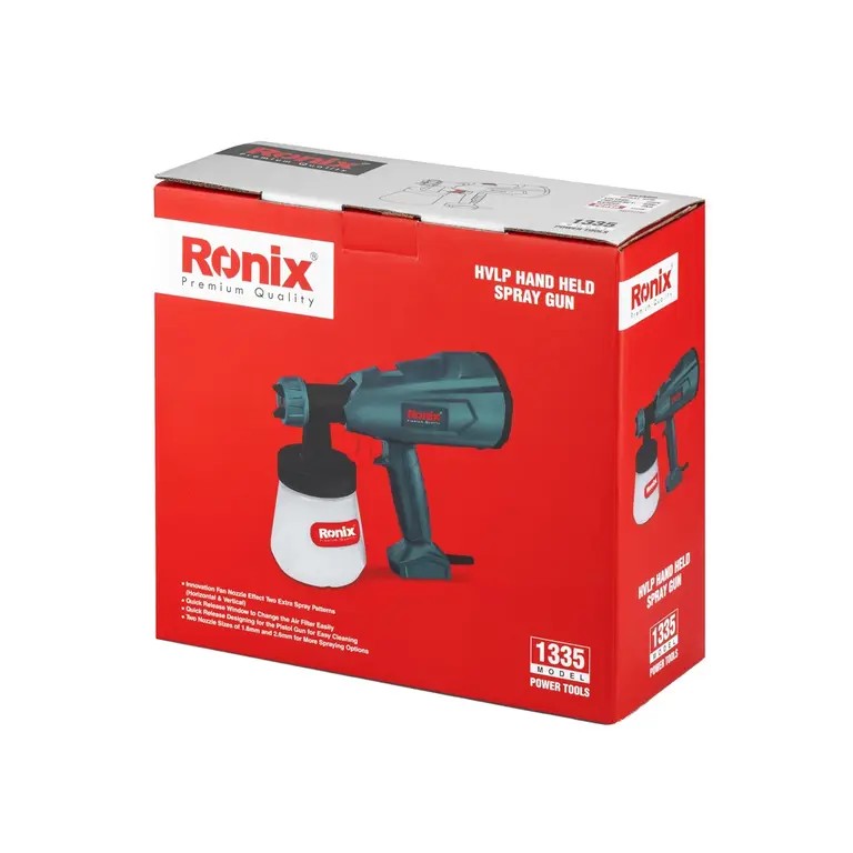Ronix 1335 Electric Spray Gun – Professional HVLP Painting Performance with Precision and Efficiency