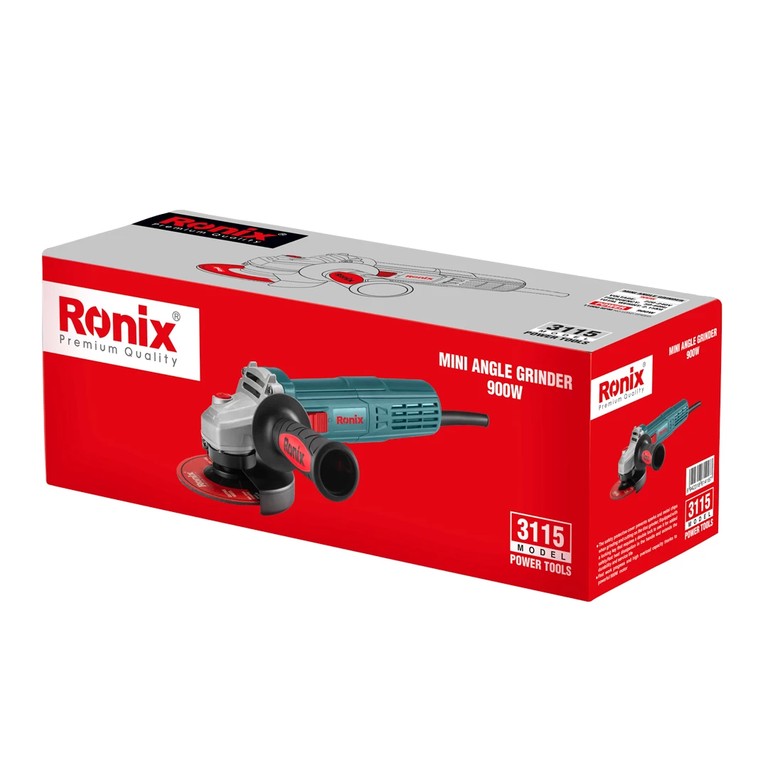 Μίνι γωνιακός μύλος Ronix 3115 (125mm – 900W) Αξιόπιστη ισχύς, βελτιωμένη ασφάλεια και καθημερινή απόδοση κοπής