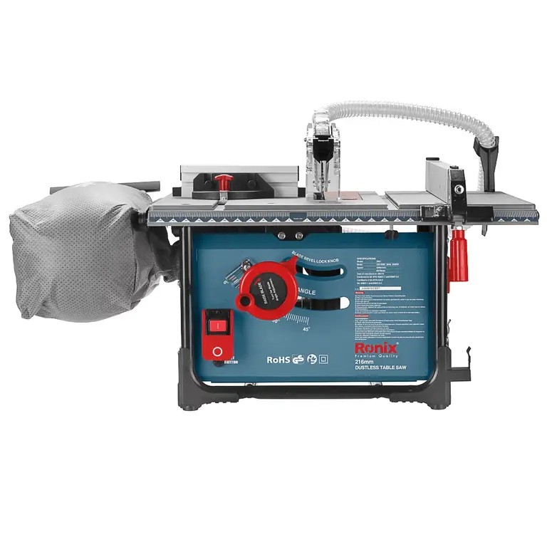 Ronix 5601 Dust Collection Table Saw (216mm, 2000W) Precision Cutting. Clean Operation. Built for Professional Woodworking Performance.