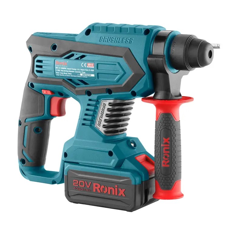 Ronix 8910K 22mm 20V Brushless Rotary Hammer Kit – Power, Precision, and Versatility for Every Job