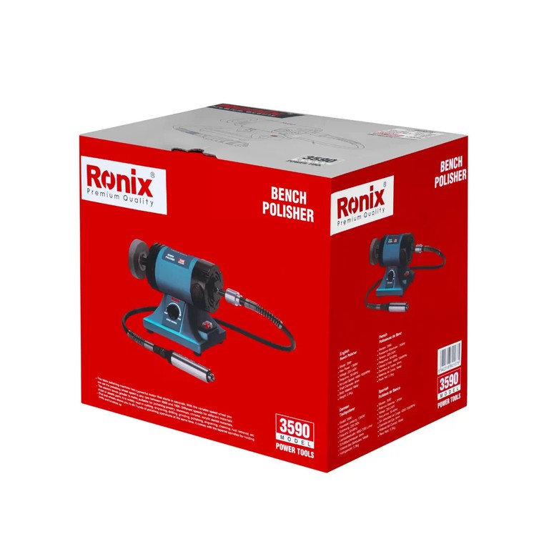 Ronix 3590 Bench Polisher – High-Power Precision Finishing for Professional Results