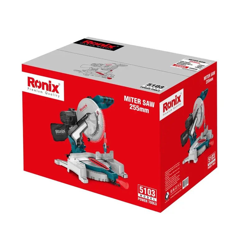 Ronix 5103 Compound Miter Saw (255mm, 2000W) Power. Precision. Durability. Engineered for Professional Cutting Performance.