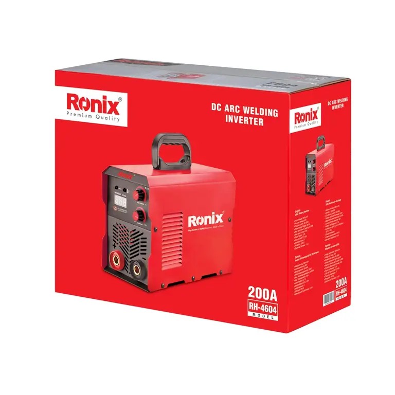 Ronix RH-4604 DC Arc Welding Inverter – 200A High-Power IGBT Welding System for Heavy-Duty Professional Performance