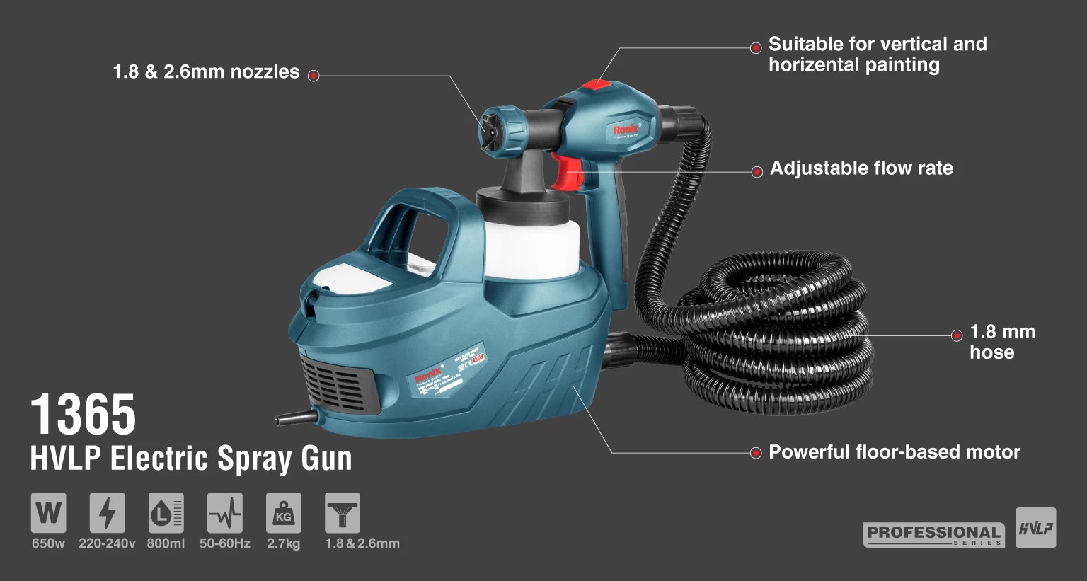 1365 HVLP Electric Spray Gun-Ronix Tools (1).jpg