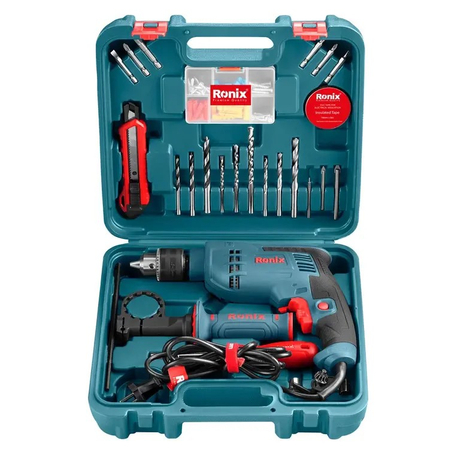 Ronix RS-0008 33-Piece Impact Drill Kit – Versatile Power and Precision for Home, Workshop, and Industrial Projects