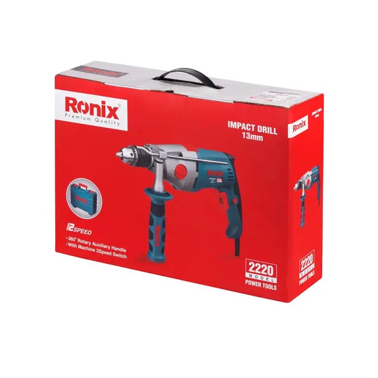 Ronix 2220 Corded Impact Drill (1050W): Heavy-Duty Power, Dual-Speed Precision, and Professional-Grade Drilling Performance