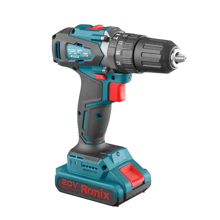 Ronix 8900K 20V Brushless Cordless Impact Drill Kit – Power, Precision, and Durability