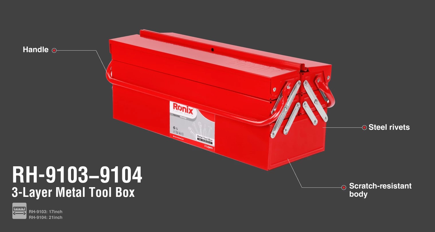 RH-9103 Metal Tool Box-Ronix Tools (1)