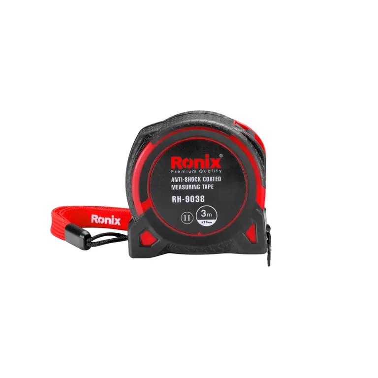 Ronix RH-9038 Anti-Shock Coated Measuring Tape – Compact Precision Built for Everyday Professional Use