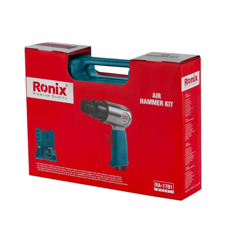 Ronix RA-1701 Air Hammer Kit: High-Impact Performance for Professional Demolition, Cutting, And Automotive Applications