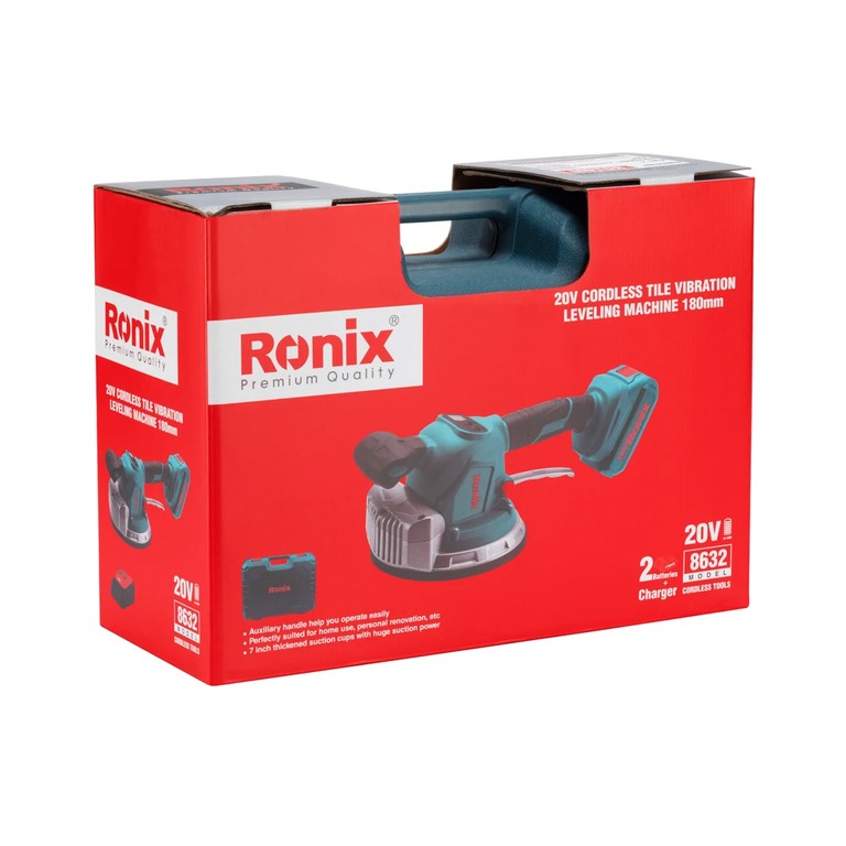 Ronix 8632 20V Cordless Tile Vibration Leveling Machine – Precision, Power, And Professional Quality