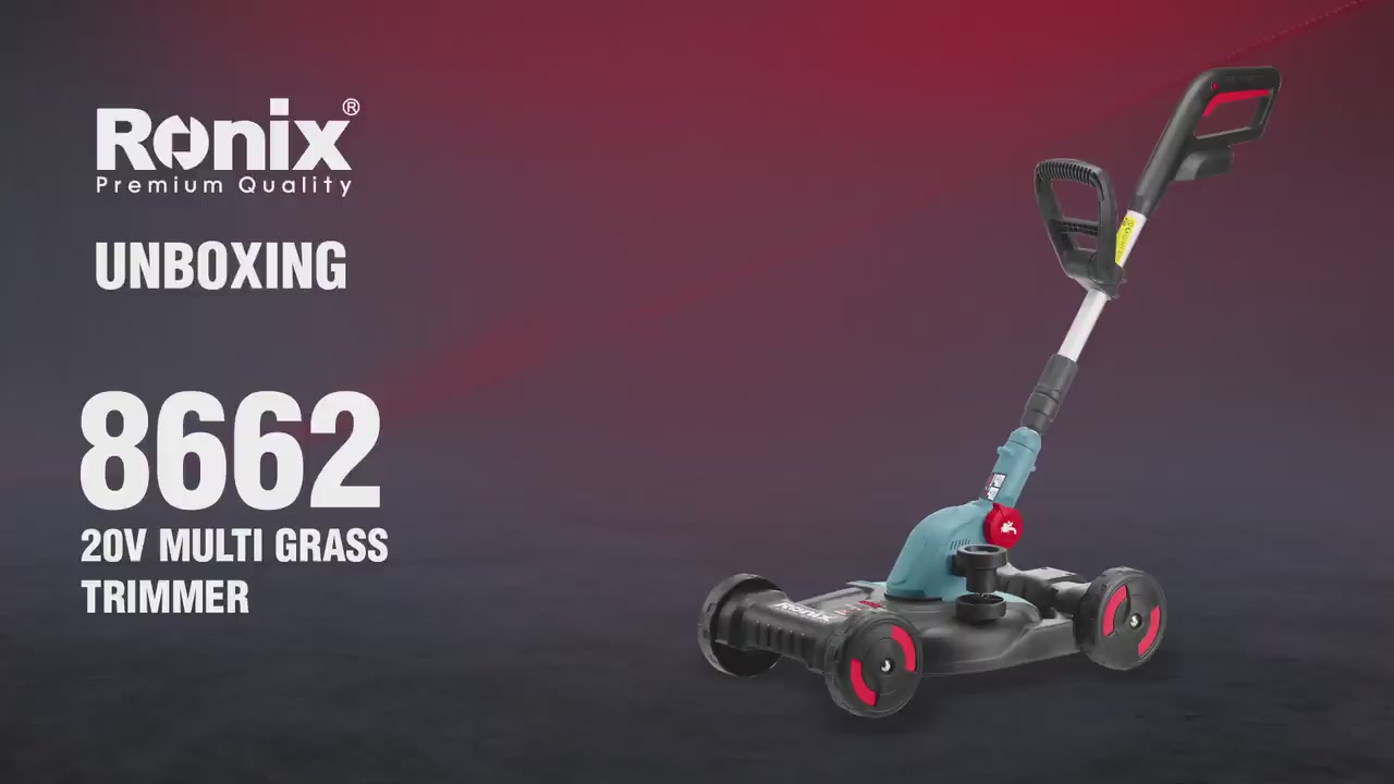 Ronix 8662 20V lithiov&aacute; multifunkčn&iacute; sekačka na tr&aacute;vu: V&yacute;kon, přesnost a pohodl&iacute; v jednom n&aacute;stroji