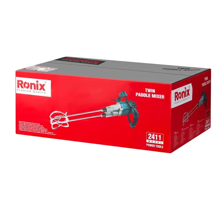 Ronix 2411 Twin Paddle Mixer (2050W): High-Torque Mixing Power, Industrial Efficiency, and Professional Material Processing Performance