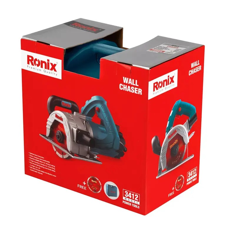 Ronix 3412 Wall Chaser – High-Power Precision Grooving for Professional Construction Work