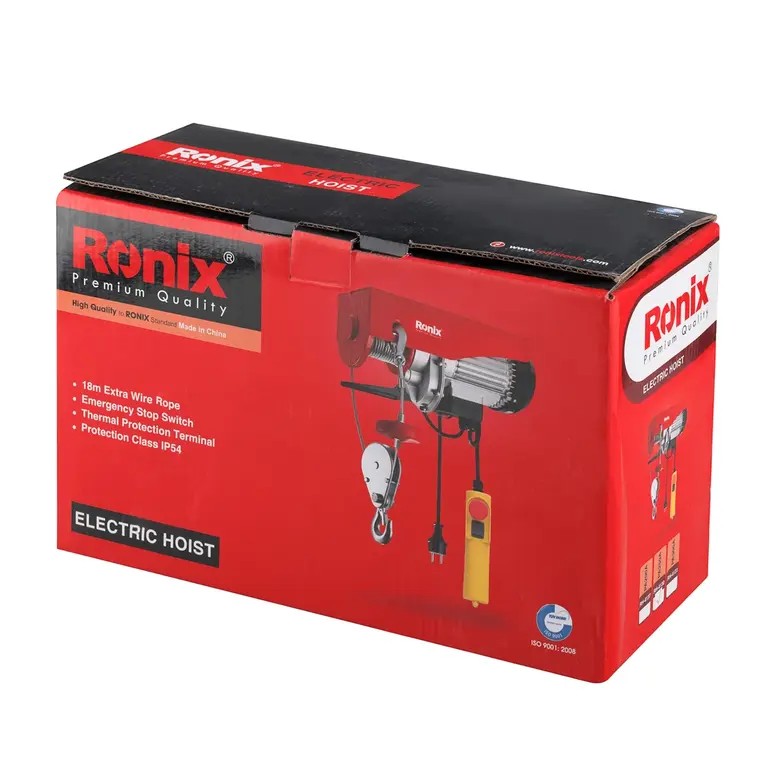 Ronix RH-4130 Electric Hoist: Compact Power, Reliable Performance, and Enhanced Safety for Everyday Lifting Applications