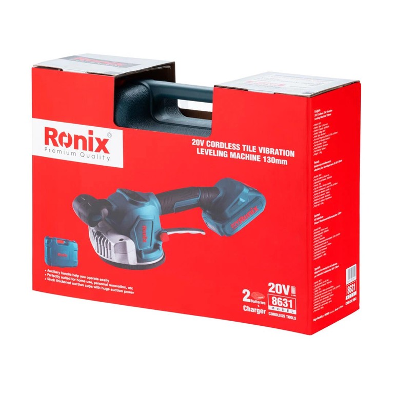 Ronix 8631 20V Cordless Tile Vibration Leveling Machine – Precise, Efficient, And Portable