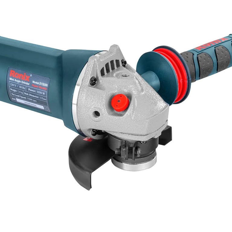 Ronix 3150N Mini Angle Grinder (115mm – 1050W) Optimized Power, Enhanced Control, and Everyday Reliability