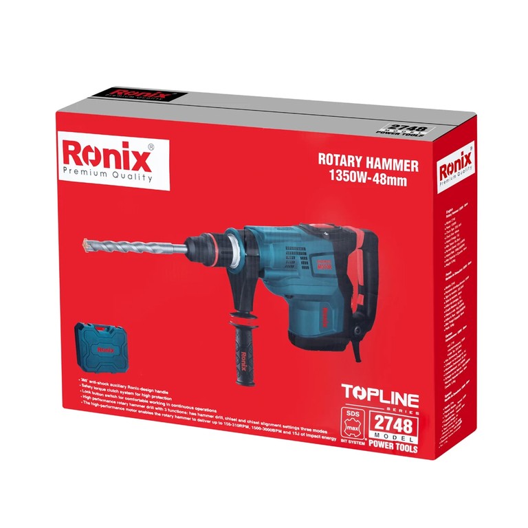 Ronix 2748 Rotary Hammer – Power, Precision, and Ultimate Control