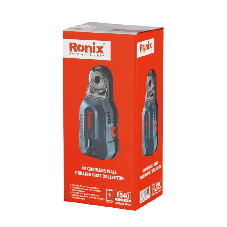 Ronix 8540 4V Cordless Wall Drilling Dust Collector – Clean, Efficient, And Portable