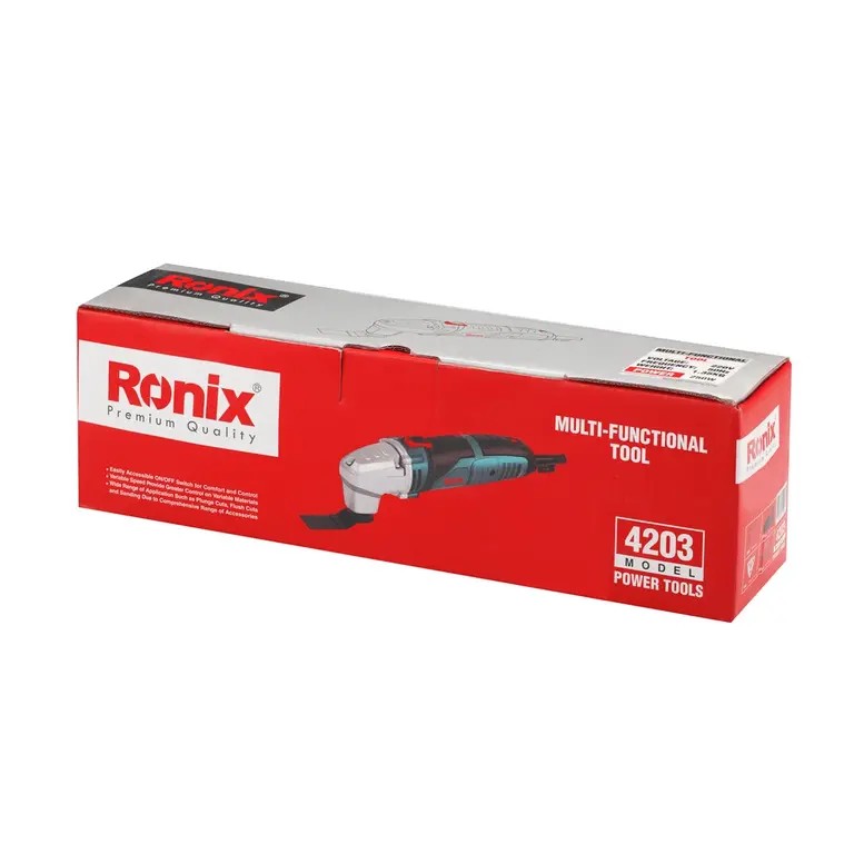 Outil multifonction Ronix 4203 – Puissance d'oscillation de pr&eacute;cision pour les travaux de coupe, de pon&ccedil;age et de r&eacute;novation